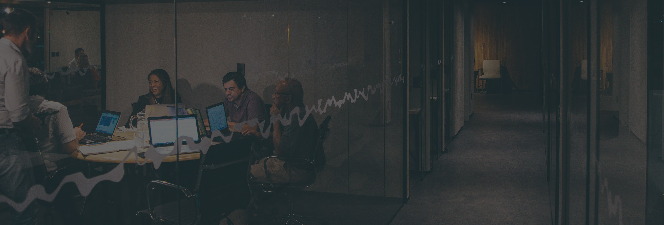Collaborative team working on digital solutions